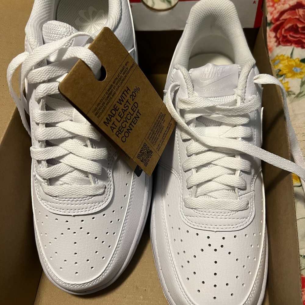 Nike All-White Athletic Shoes